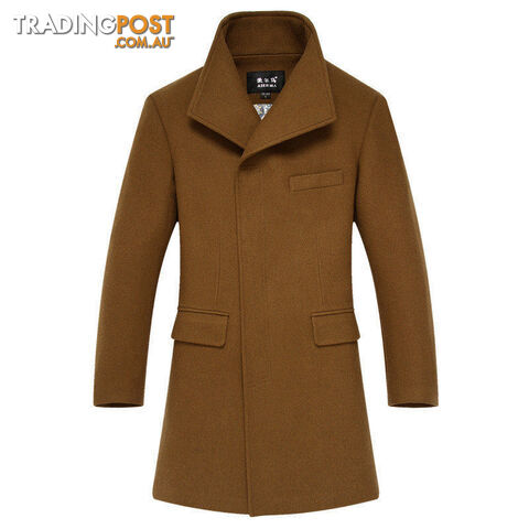 Custom Afterpay yellow / MMan Long trench coat wool coat peacoat Men's wool Coat mens overcoat men's coats male clothing,M-3XL, 1668
