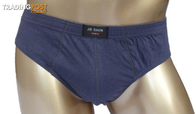Custom Afterpay dark gray / XXXLcotton underwear ultra-large size men's briefs male solid color underpants