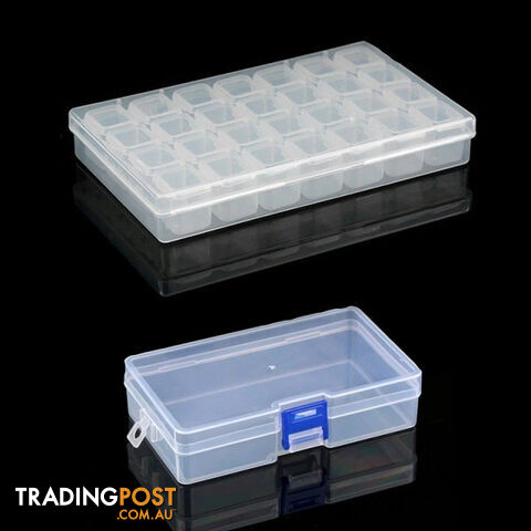 Custom Afterpay 3 and 5Transparent Plastic Storage Jewelry Box Compartment Adjustable Container For Beads Earring Box For Jewelry Rectangle Box Case