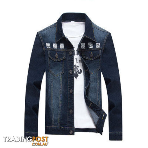 Custom Afterpay 8866 / 5XL10 colors men's outer wear Korean fashion casual denim jacket retro jacket hole Slim tide male clothes M-5XL