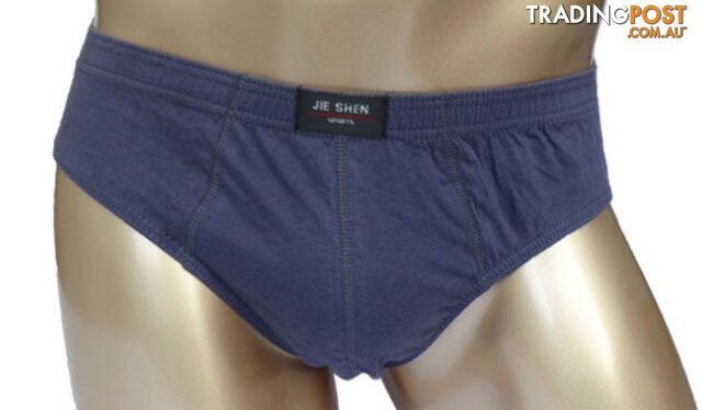 Custom Afterpay dark gray / 5XLcotton underwear ultra-large size men's briefs male solid color underpants