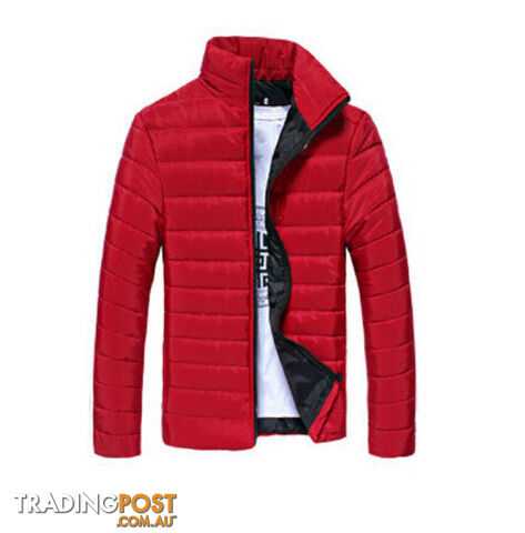 Custom Afterpay Red / XLMens Jackets Coats Casual Jacket Men Clothes Cotton Denim Jacket Solid Zipper Coat Men Bomber Jacket