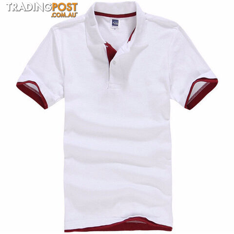Custom Afterpay color 1 / XLPlus Size XS-3XL Brand Men's Polo Shirt Men Cotton Short Sleeve shirt Brands jerseys Mens Shirts polo shirts