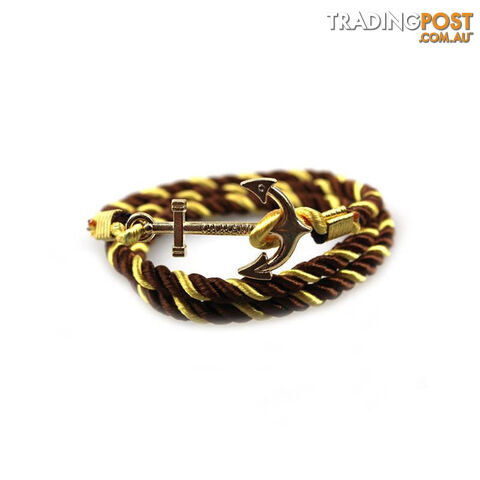 Custom Afterpay P1652Vintage Anchor Bracelet Men Women Trendy Rope Bracelet Fashion Accessories Fine Jewelry
