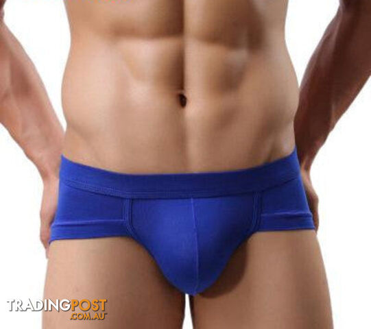 Custom Afterpay Blue / XLAmazing Men Underwear Men's Briefs Soft Underpants 5Colors