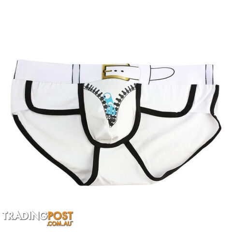 Custom Afterpay White / LTemptation The Underwear Solid Nylon Spandex Briefs Ice Breathable Transparent Underwear Men Brand Mens Brief #2458