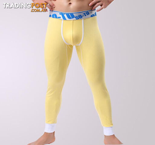Custom Afterpay 6 / XLWarm Men Long Johns Cotton Printed Thermal Underwear Men Thermo Underwear Long Johns Underpants qk04