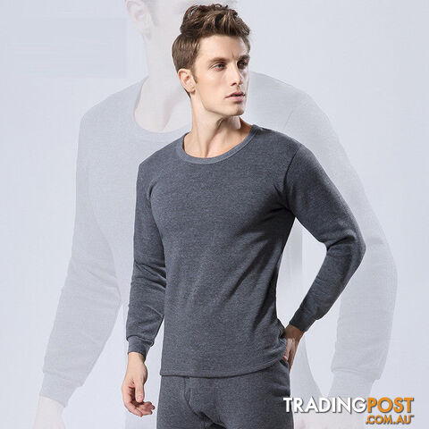 Custom Afterpay Gray / 4XLMens Thermal Underwear Mens Long Johns Black Thermal Underwear Sets Thick Plus Velet Long Johns For Man