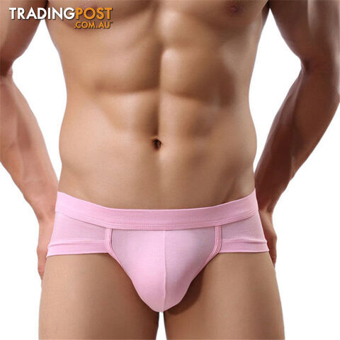 Custom Afterpay Pink / XXLTrunks Underwear Men Men's Boxer Shorts Bulge Pouch soft Underpants Low Waist 5 Colors High