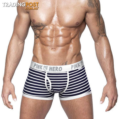 Custom Afterpay as show / LComfortable Panties Men Male Underwear Men's Boxer Underwear Striped Cotton Man Underwear Boxer Fringe Underpants