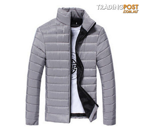 Custom Afterpay Gray / XLMens Jackets Coats Casual Jacket Men Clothes Cotton Denim Jacket Solid Zipper Coat Men Bomber Jacket