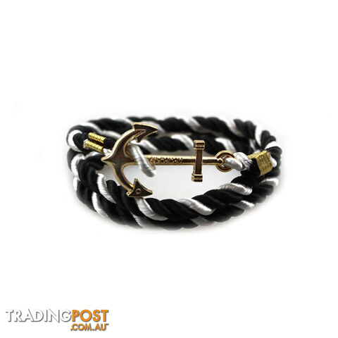 Custom Afterpay P1655Vintage Anchor Bracelet Men Women Trendy Rope Bracelet Fashion Accessories Fine Jewelry