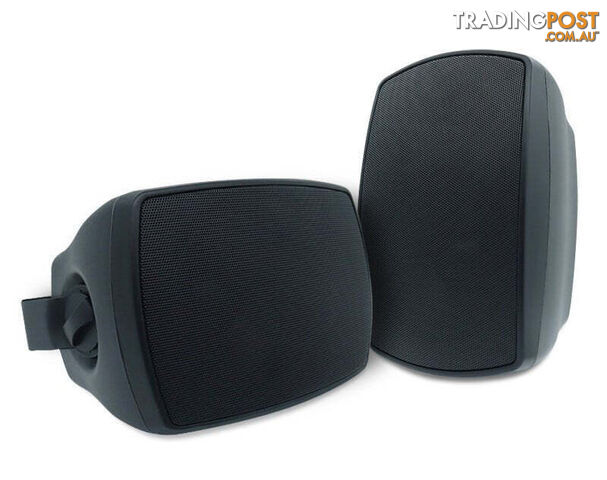 Studio Acoustics 5.25" 2-Way Indoor/Outdoor Wall Mount Speakers Pair – 80W...