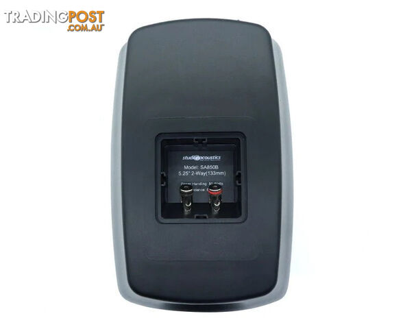 Studio Acoustics 5.25" 2-Way Indoor/Outdoor Wall Mount Speakers Pair – 80W Black - photo 2 of 4