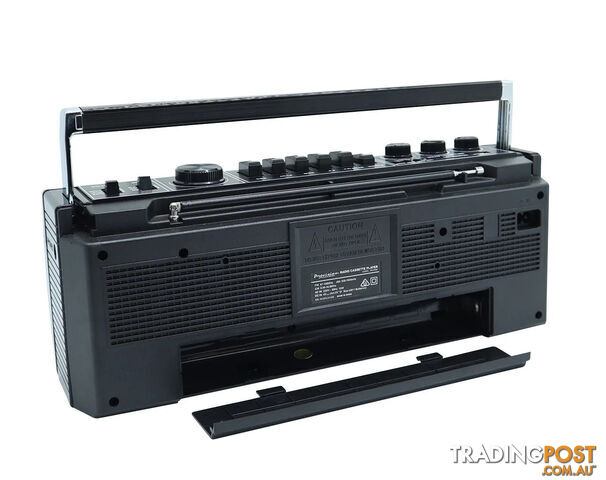 Portable Bluetooth Cassette Player Retro Boombox AM/FM Radio Black - photo 2 of 8