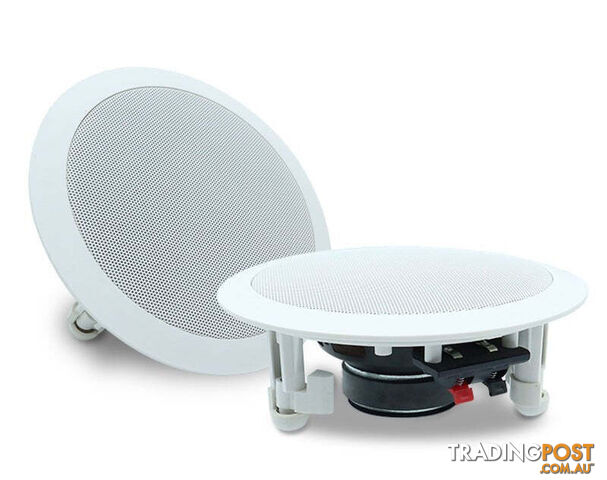 Studio Acoustics 5.25" 2-Way In-Wall & Ceiling Stereo Speakers – White