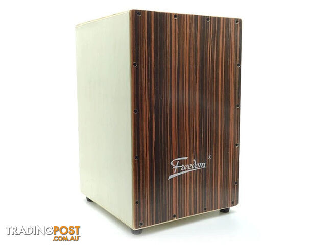 Freedom Cajon Box Drum with Snare Wire – Natural Finish & Padded Case