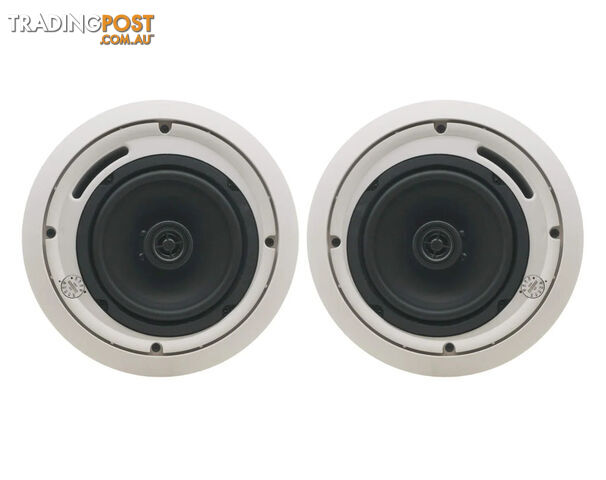 Kramer 6.5" 2-Way Closed-Back Ceiling Speakers – White (Pair)