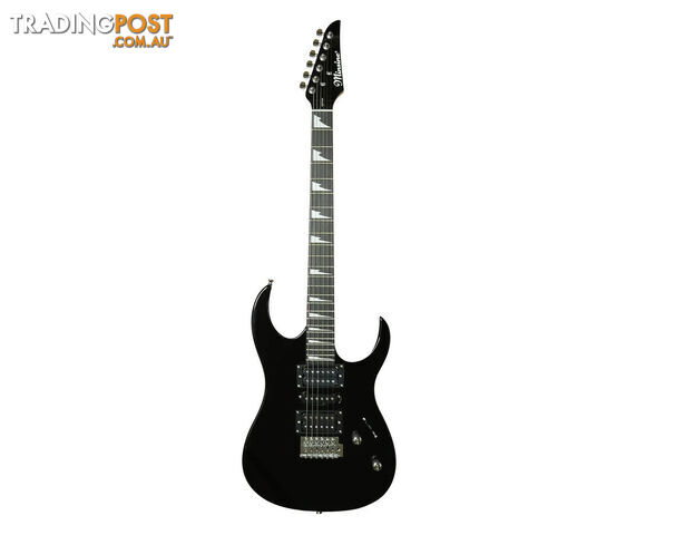 Minsine 6 String Electric Guitar Black 3m Cable Tremolo Arm MS-170-BLK