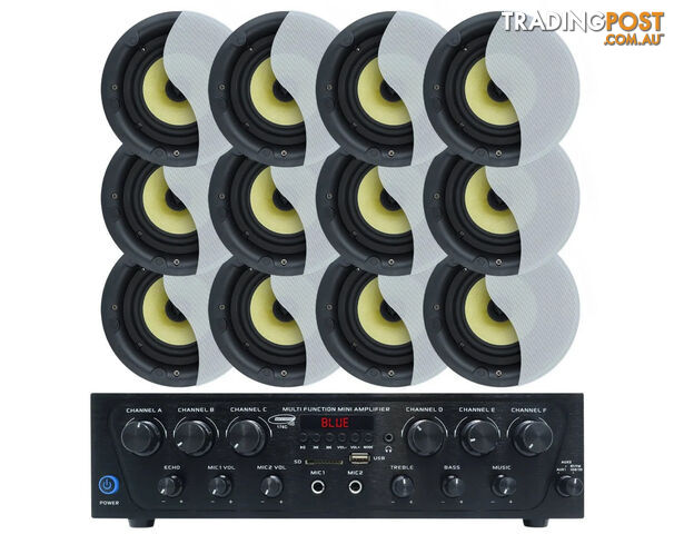 Weconic 8" Ceiling Speaker Package with Bluetooth Amplifier