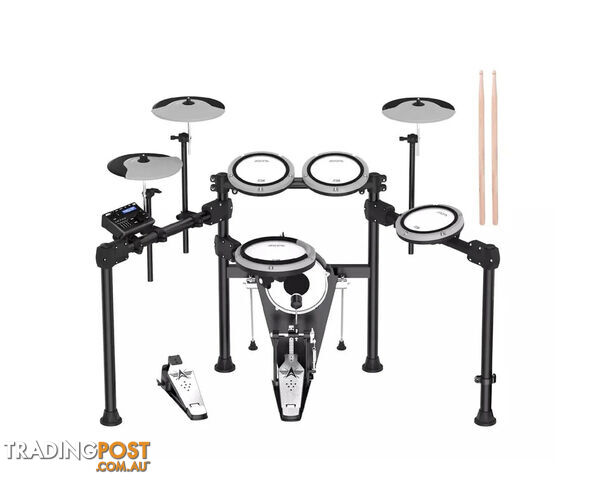 Aroma 5 Piece Premium Electronic Drum Kit Package