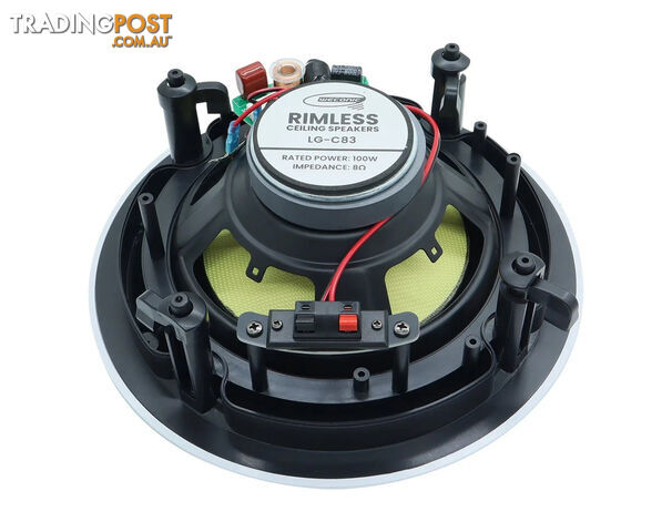 Weconic 8"  Rimless Ceiling Speakers 200W 8ohm Commercial Pair - photo 5 of 8