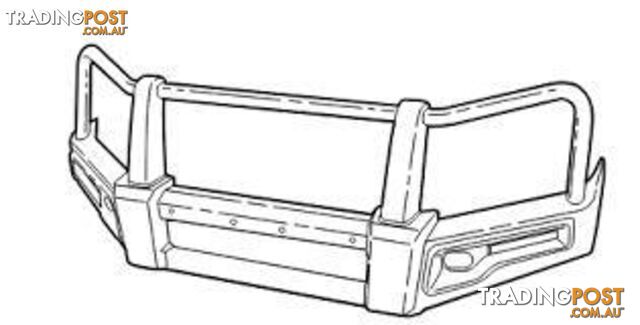 Toyota Alloy Bull Bar for Landcruiser Prado GX 08/2017-04/2024
