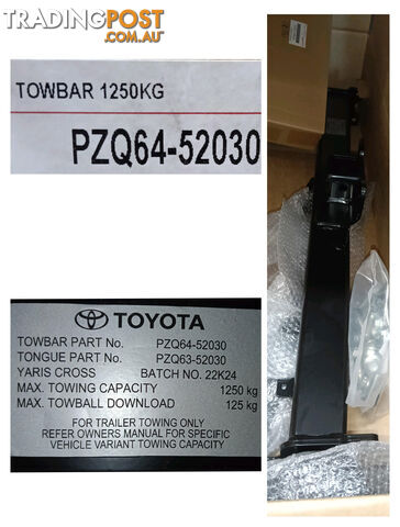 TOYOTA YARIS CROSS TOW BAR