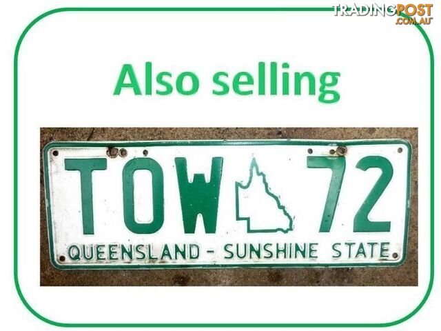 NUMBER PLATES TOW 72 - photo 2 of 2