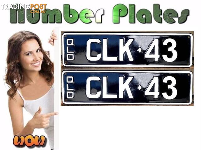 NUMBER PLATES CLK43