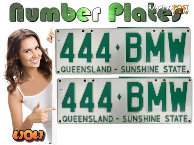 NUMBER PLATES 444 BMW