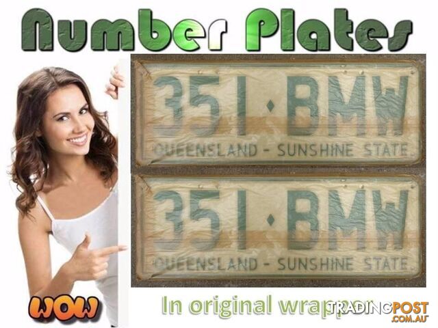 NUMBER PLATES 351 BMW