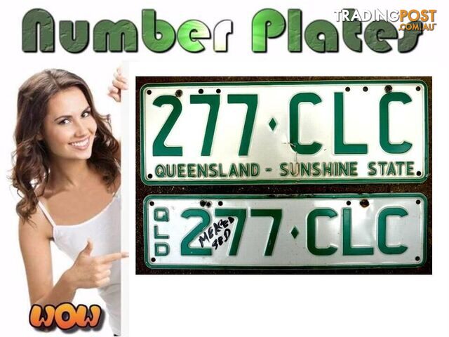 NUMBER PLATES 277CLC