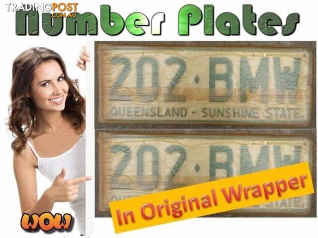 NUMBER PLATES 202BMW