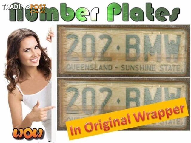 NUMBER PLATES 202BMW
