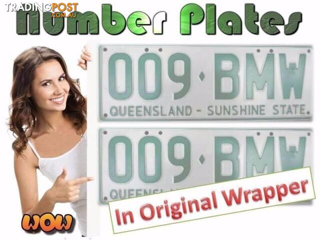 NUMBER PLATES 009BMW