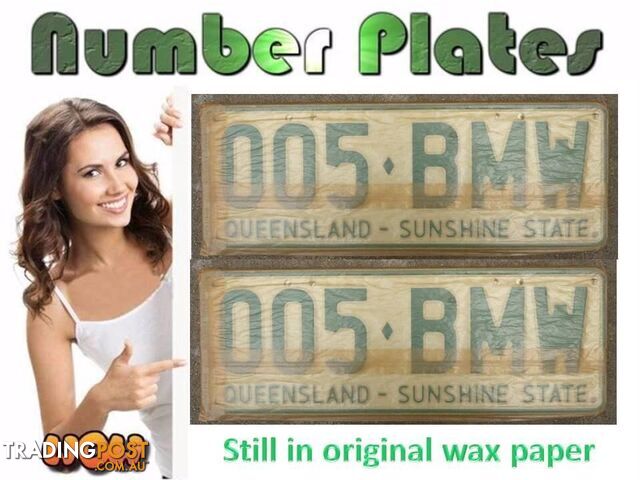 NUMBER PLATES 005BMW