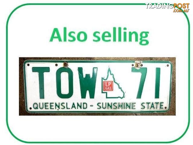 NUMBER PLATES TOW 71