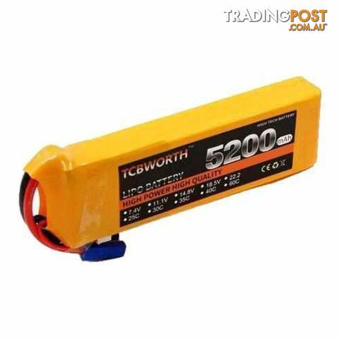 TCBWORTH 2S 7.4V 5200mAh 25C 35C 60C Lipo Battery - DRX-31419835383844