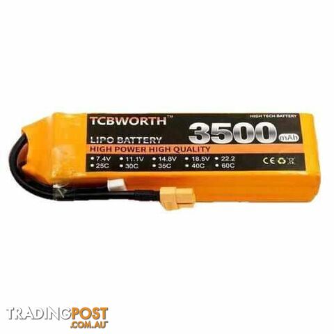 TCBWORTH 3S 11.1V 3500mAh 25C 35C Lipo Battery - DRX-31419865268260