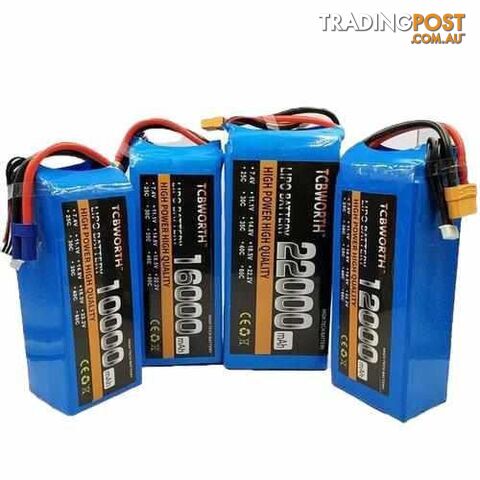 TCBWORTH 4S 14.8V 10000mAh - 22000mAh 25C 35C Lipo Battery - DRX-31419911438372