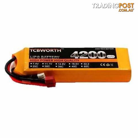 TCBWORTH 3S 11.1V 4200mAh 25C Lipo Battery - DRX-31419878047780