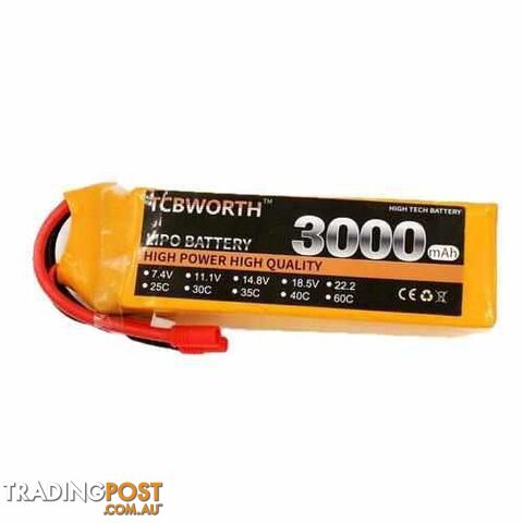 TCBWORTH 4S 14.8V 3000mAh 60C Lipo Battery - DRX-31419908292644