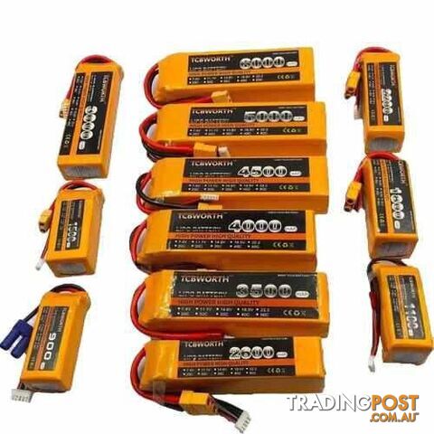 TCBWORTH 5S 18.5V 1300mAh 25C 35C 60C Lipo Battery - DRX-31419799732260