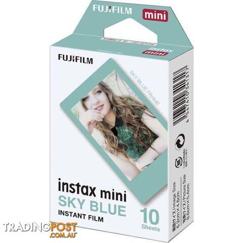Fujifilm Instax mini Sky Blue Frame Film 10 Pack - Fujifilm - 04547410341317 - HRS-BW507