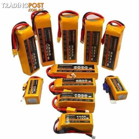 TCBWORTH 4S 14.8V 1100mAh 1300mAh 1500mAh 1800mAh 2200mAh 2600mAh 25C 40C 60C Lipo Battery - DRX-31419880276004