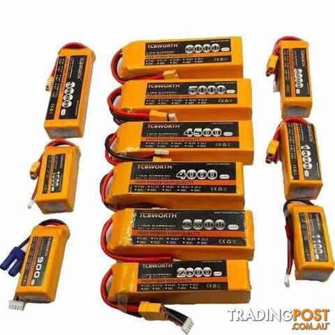 TCBWORTH 5S 18.5V 1300mAh 25C 35C 60C Lipo Battery - DRX-31419799601188