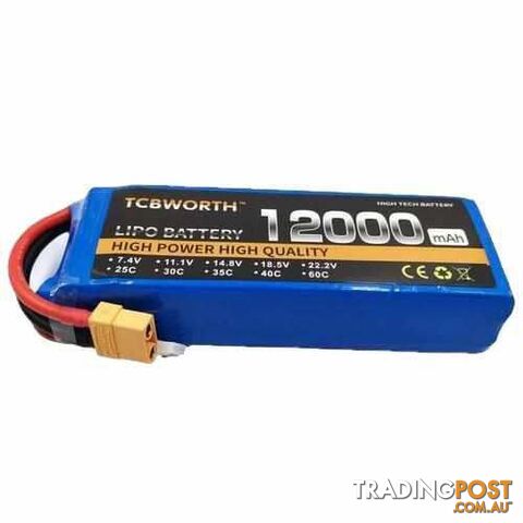 TCBWORTH 4S 14.8V 1200mAh 25C Lipo Battery - DRX-31419863105572