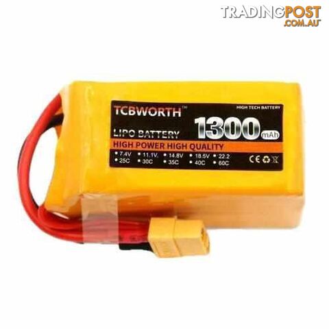 TCBWORTH 5S 18.5V 1300mAh 30C Lipo Battery - DRX-31419794063396