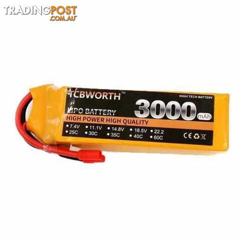 TCBWORTH 4S 14.8V 3000mAh 30C Lipo Battery - DRX-31419882471460